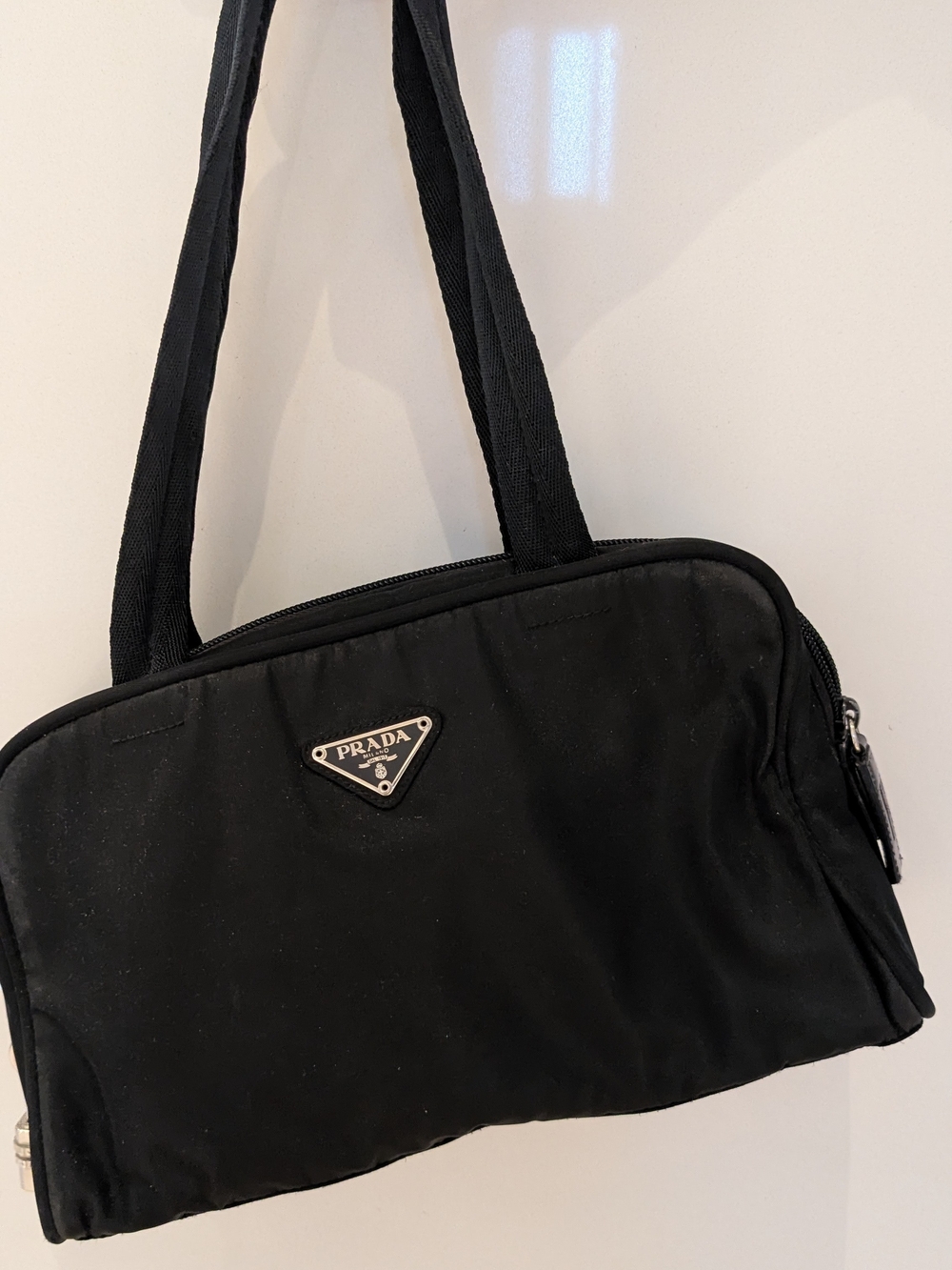 Vintage Prada Nylon Tessuto Bowler Bag